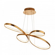 Φωτιστικό Κρεμαστό LED 56W 230V 4200lm 3000Κ Θερμό Φως σε Χρυσαφί 6151-GL